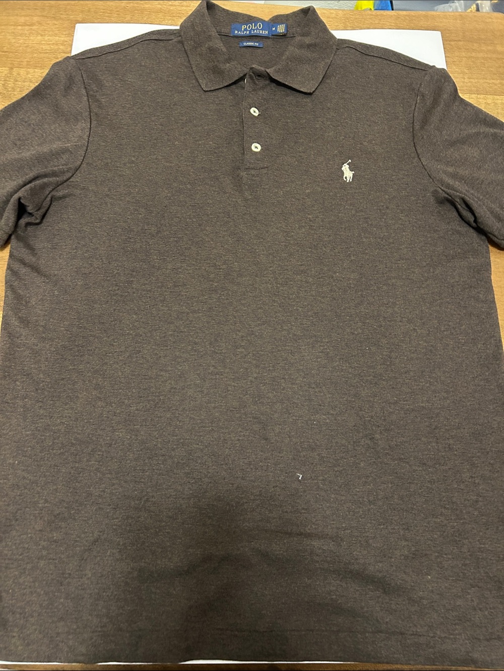 Polo by Ralph Lauren Dark Brown Short-Sleeve Cotton Polo